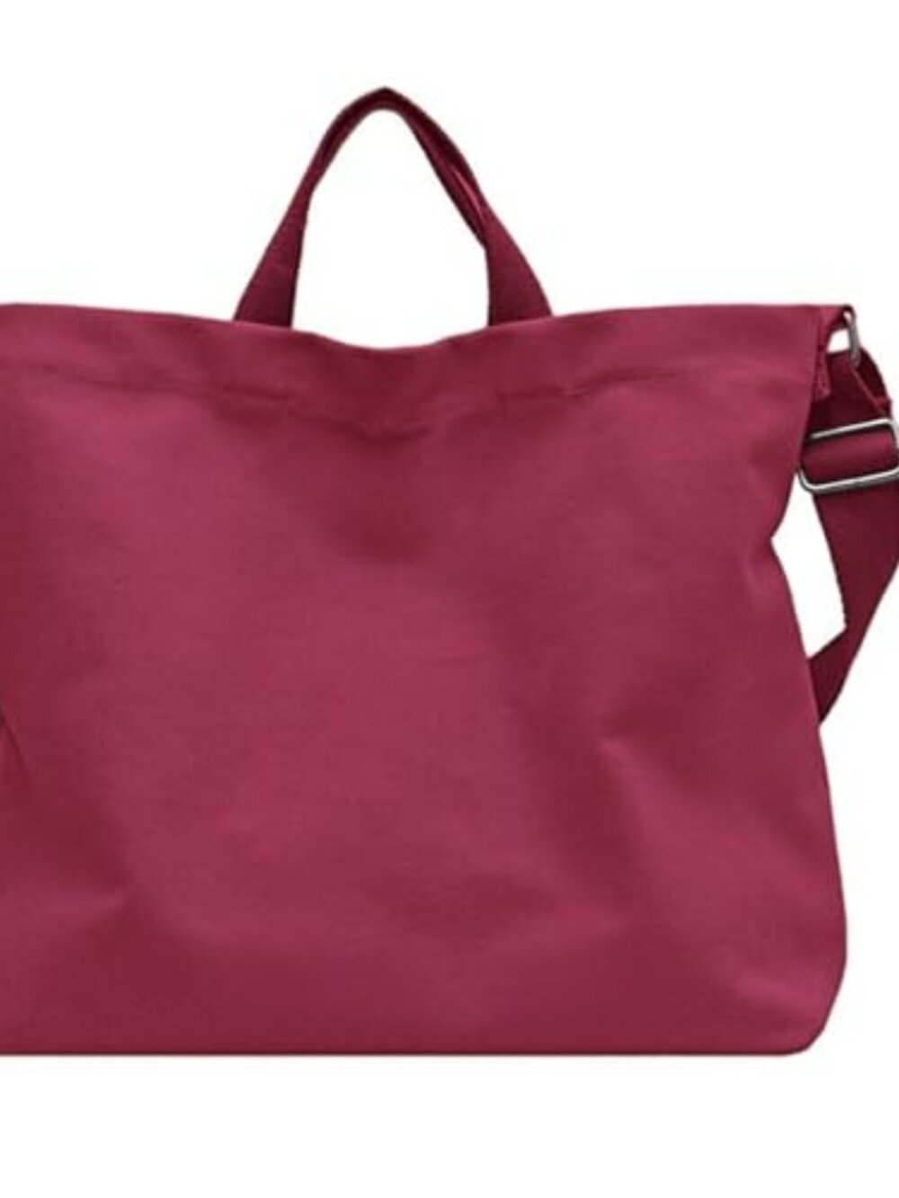 Women's Canvas Tote Bag inside Out Bag with Adjustable Crossbody Strap